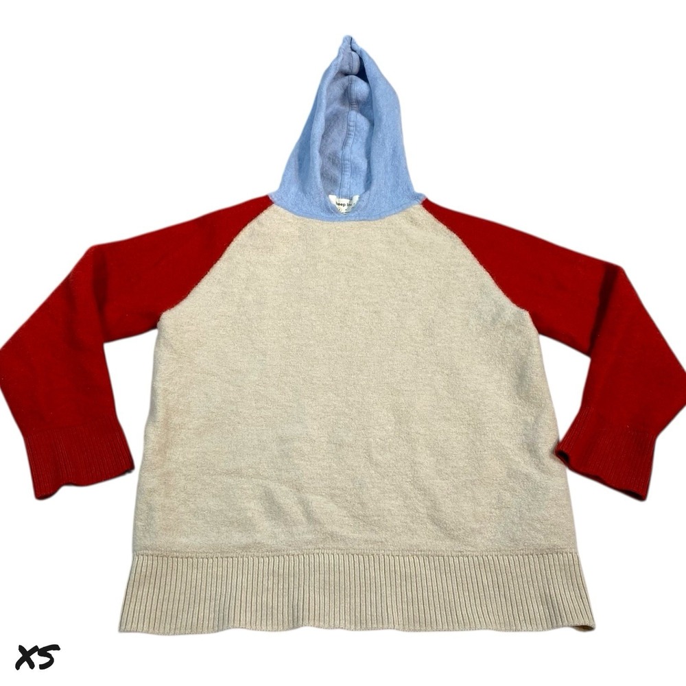 Sheep Inc Sweater Women's XS Fine Merino Wool Soft Knit Outdoors Hooded Hoodie